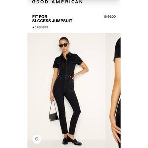 Good American Denim Fit for Success Jumpsuit